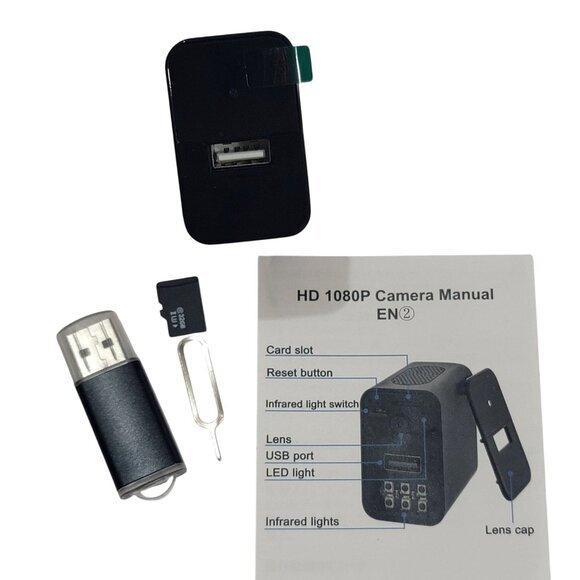 Other - Micro HD Camera Charger1080P Night Vision Motion Detection